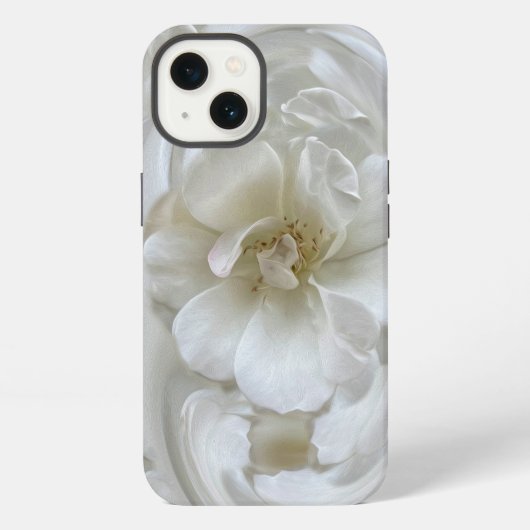Elfenbeinweiß iPhone Hülle (Rückseite)