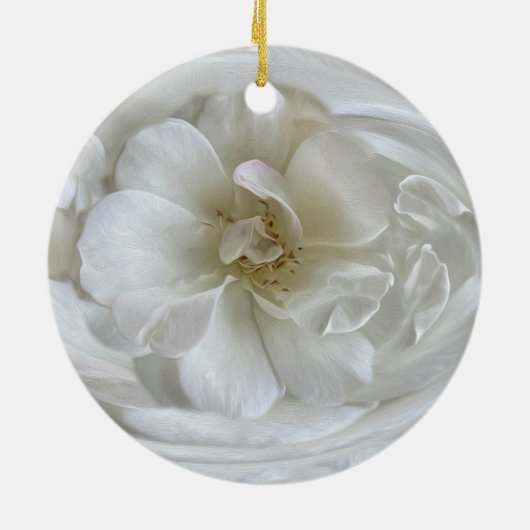 Elfenbeinweiß Keramik Ornament (Hinten)