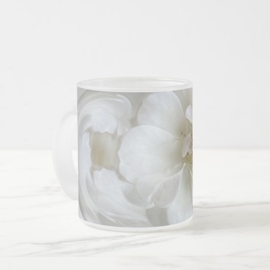 Elfenbeinweiß Mattglastasse (Vorderseite Links)