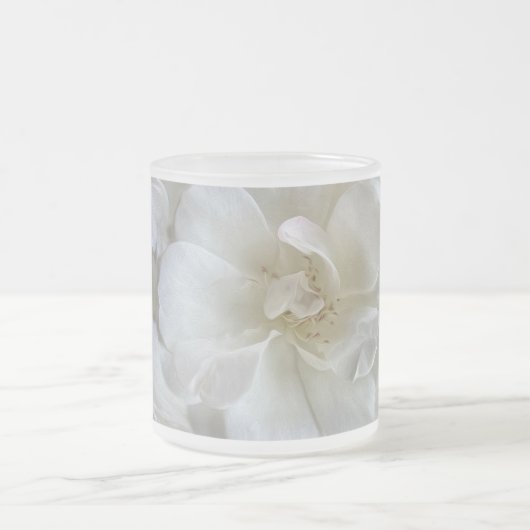 Elfenbeinweiß Mattglastasse (Mittel)