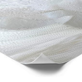 Elfenbeinweiß Poster (Ecke)