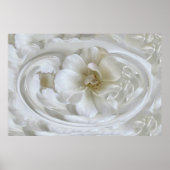 Elfenbeinweiß Poster (Vorne)