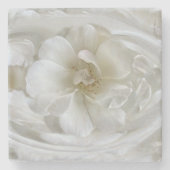 Elfenbeinweiß Steinuntersetzer (Vorderseite)