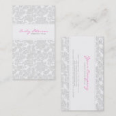 Elfenbeinweißblütendampfer - Embossed Effect 2 Visitenkarte (Vorne/Hinten)