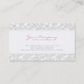 Elfenbeinweißblütendampfer - Embossed Effect 2 Visitenkarte (Rückseite)