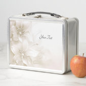 Elfenbeinweiße Blumen Lunchbox (Beispiel)