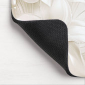 Elfenbeinweiße Blumen-Mauspad Mousepad (Ecke)