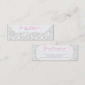 Elfenbeinweiße Blütendampfer Mini Visitenkarte (Vorne/Hinten)