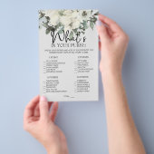 Elfenbeinweiße Blütenspiele, was in deiner Hand is Flyer (Handgriff)