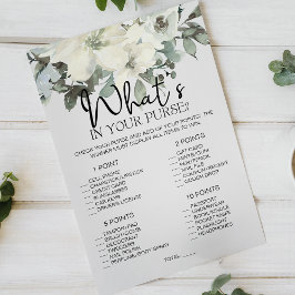 Elfenbeinweiße Blütenspiele, was in deiner Hand is Flyer