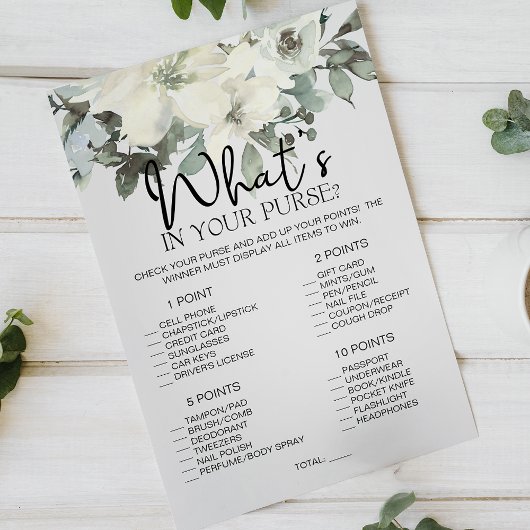 Elfenbeinweiße Blütenspiele, was in deiner Hand is Flyer