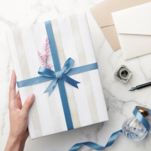 Elfenbeinweiße Creme-Hochzeit Geschenkpapier