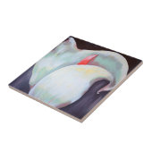 Elfenbeinweißer Orchid mit Lilac Lemon Hues Fliese (Seite)