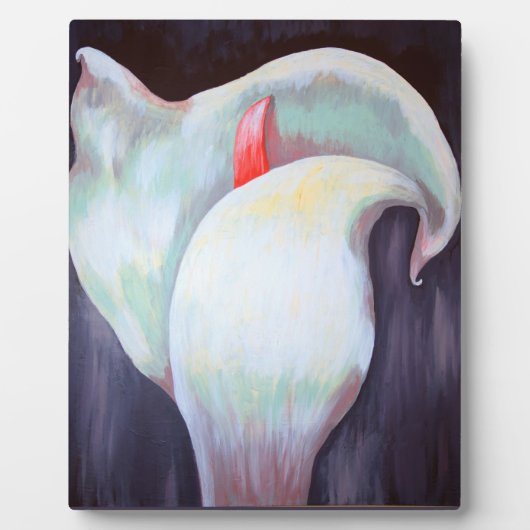 Elfenbeinweißer Orchid mit Lilac Lemon Hues Fotoplatte (Vorderseite)