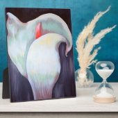 Elfenbeinweißer Orchid mit Lilac Lemon Hues Fotoplatte (Seite)