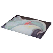 Elfenbeinweißer Orchid mit Lilac Lemon Hues Schneidebrett (Ecke)