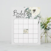 Elfenbeinweißes Aquarell Blumengebirge Brautparty  (Stehend Vorderseite)