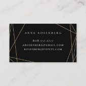 Elfenbeinweißpflaume Lila Blütenschwarz Visitenkarte (Rückseite)