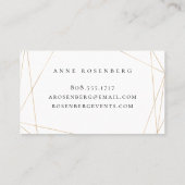 Elfenbeinweißpflaume Lila Visitenkarte (Rückseite)