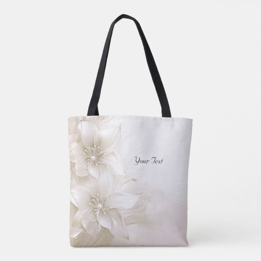 Elfenbeinweißtasche für Blume Tasche (Rückseite)