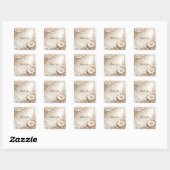 Elfenblumen-Aufkleber Quadratischer Aufkleber (Blatt)