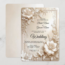 Elfenblumen-Hochzeitseinladung