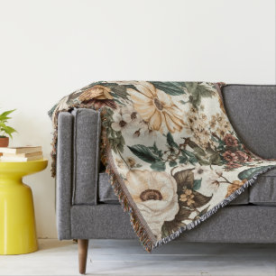 Elfenblumen im Vintage-Stil, mehrfarbiges Rosenmus Decke