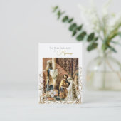 Elfenblumen-Rollen Katholische Hochzeitsgebetskart Platzkarte (Stehend Vorderseite)