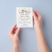Elfenbogenperlen Abschlussfeier Save the Date Flyer (Gruppe)