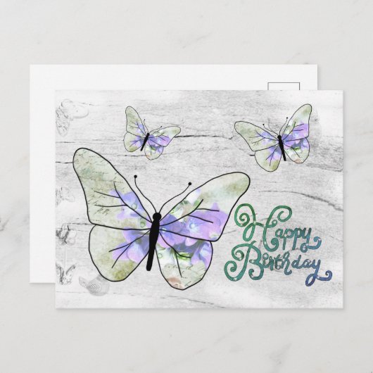 Elfenbrief Postkarte (Vorne/Hinten)