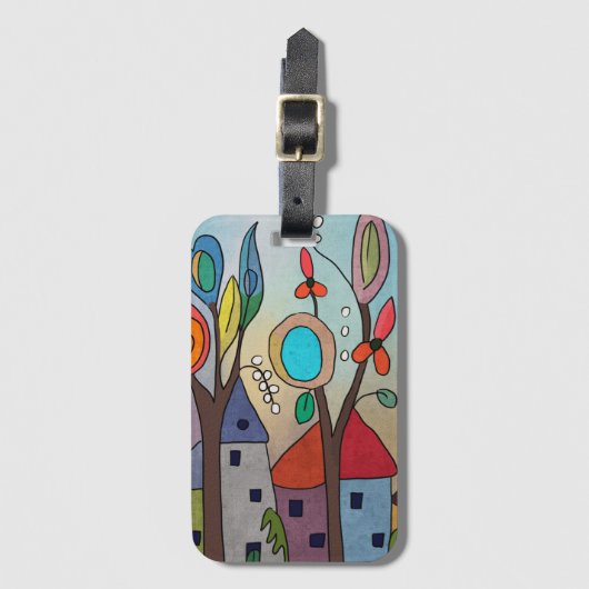 Elfendörfchen Gepäckanhänger (Vorderseite Vertikal)