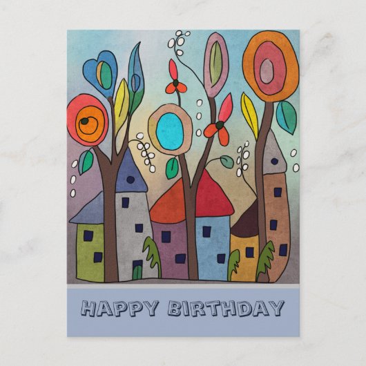 Elfendörfchen Postkarte (Vorderseite)