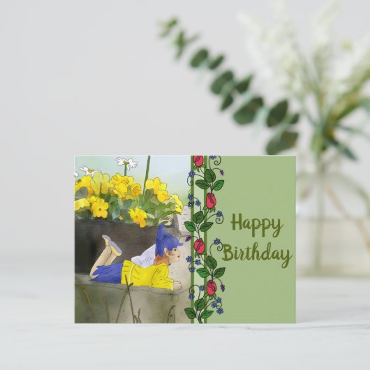 Elfengarten Postkarte (Stehend Vorderseite)