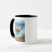 Elfengetränk am See - Yellowstone National Tasse (Vorderseite Links)