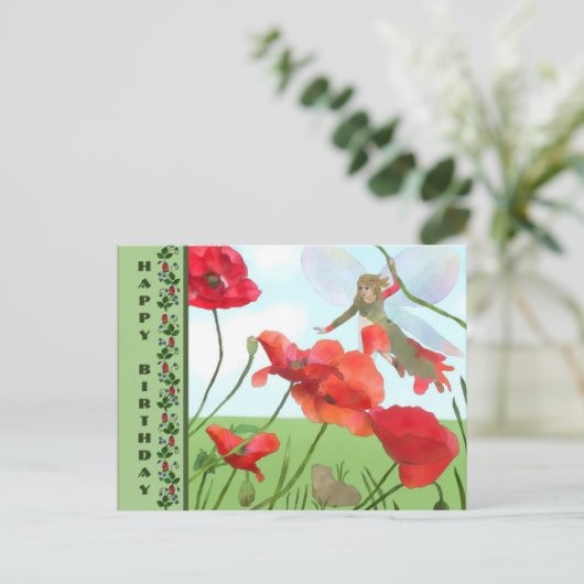 Elfenkleid Postkarte (Stehend Vorderseite)