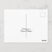 Elfenkönigin reitet auf weißem Pferd Postkarte (Rückseite)