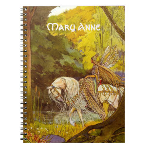 Elfenprinzessin im Wald Zeichenkette Rucksack Notizblock