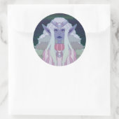 Elfenprinzessin Runder Aufkleber (Tasche)