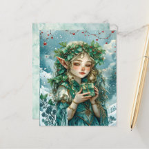 Elfenprinzessin Weihnachts-Scrapbook-Papier