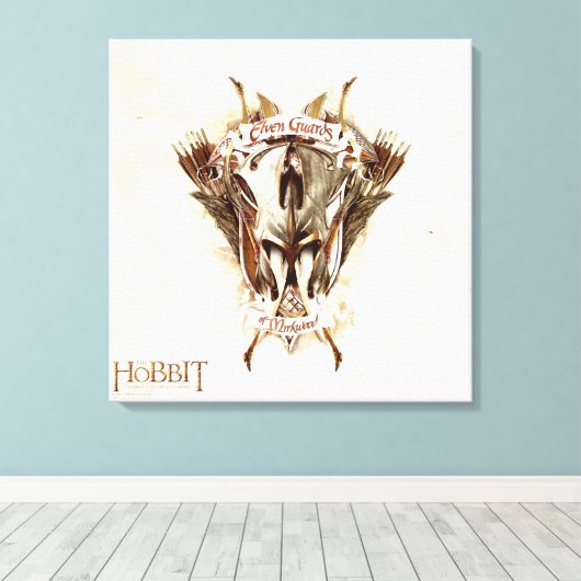 Elfenwächter der Waffen von Mirkwood Leinwanddruck (Insitu (Holzboden))