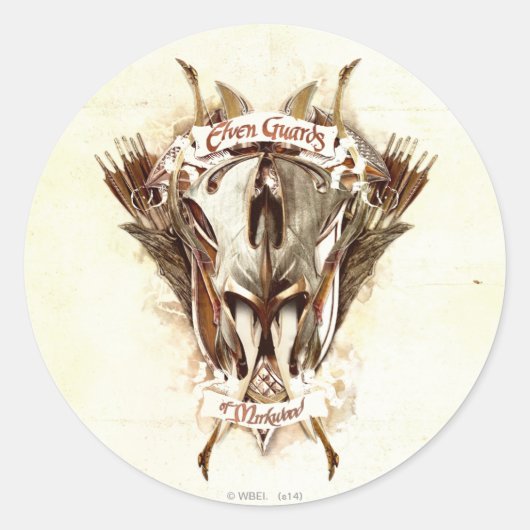 Elfenwächter der Waffen von Mirkwood Runder Aufkleber (Vorderseite)