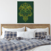 Elfenwächter des Mirkwood Shield Icon Leinwanddruck (Insitu (Schlafzimmer))