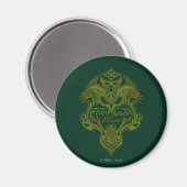 Elfenwächter des Mirkwood Shield Icon Magnet (Vorderseite/Rückseite)