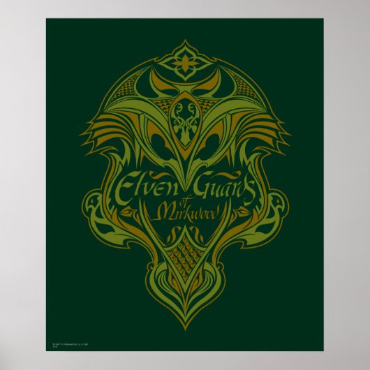 Elfenwächter des Mirkwood Shield Icon Poster (Vorne)