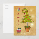 Elfenweihnachten Postkarte (Vorne/Hinten)