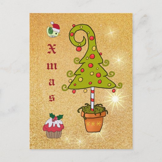 Elfenweihnachten Postkarte (Vorderseite)