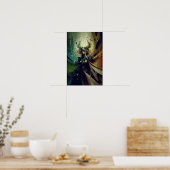 Elfenzauberin Fantasy Poster | RPG Kunst 2 (Küche)