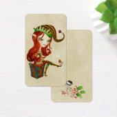 Elfie Elf Weihnachtsgeschenkanhänger (Schreibtisch)