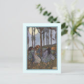 'Elfin Dance' Postkarte (Stehend Vorderseite)