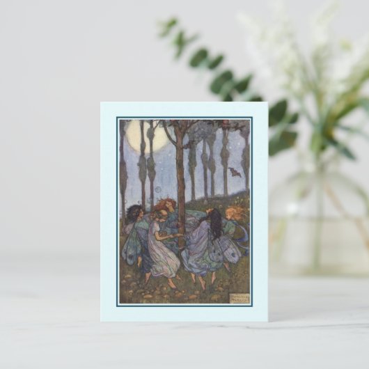 'Elfin Dance' Postkarte (Stehend Vorderseite)